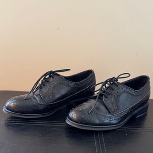 Jeffrey Campbell Black Brogue Oxfords